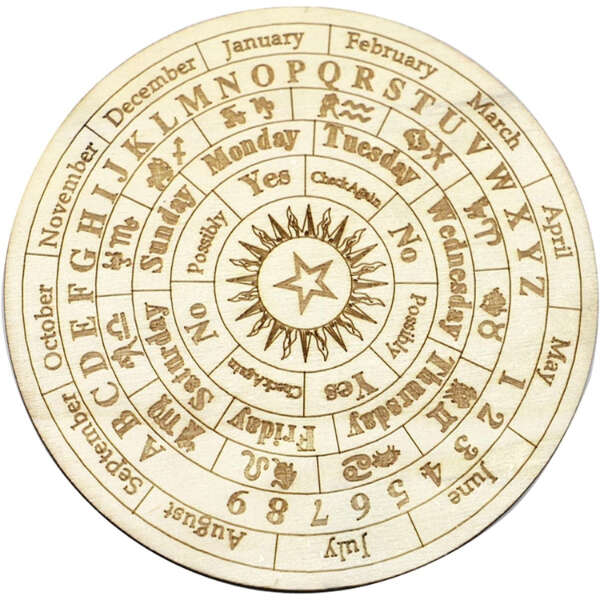 WoodArt	-	Tablă de astrologie cu simboluri